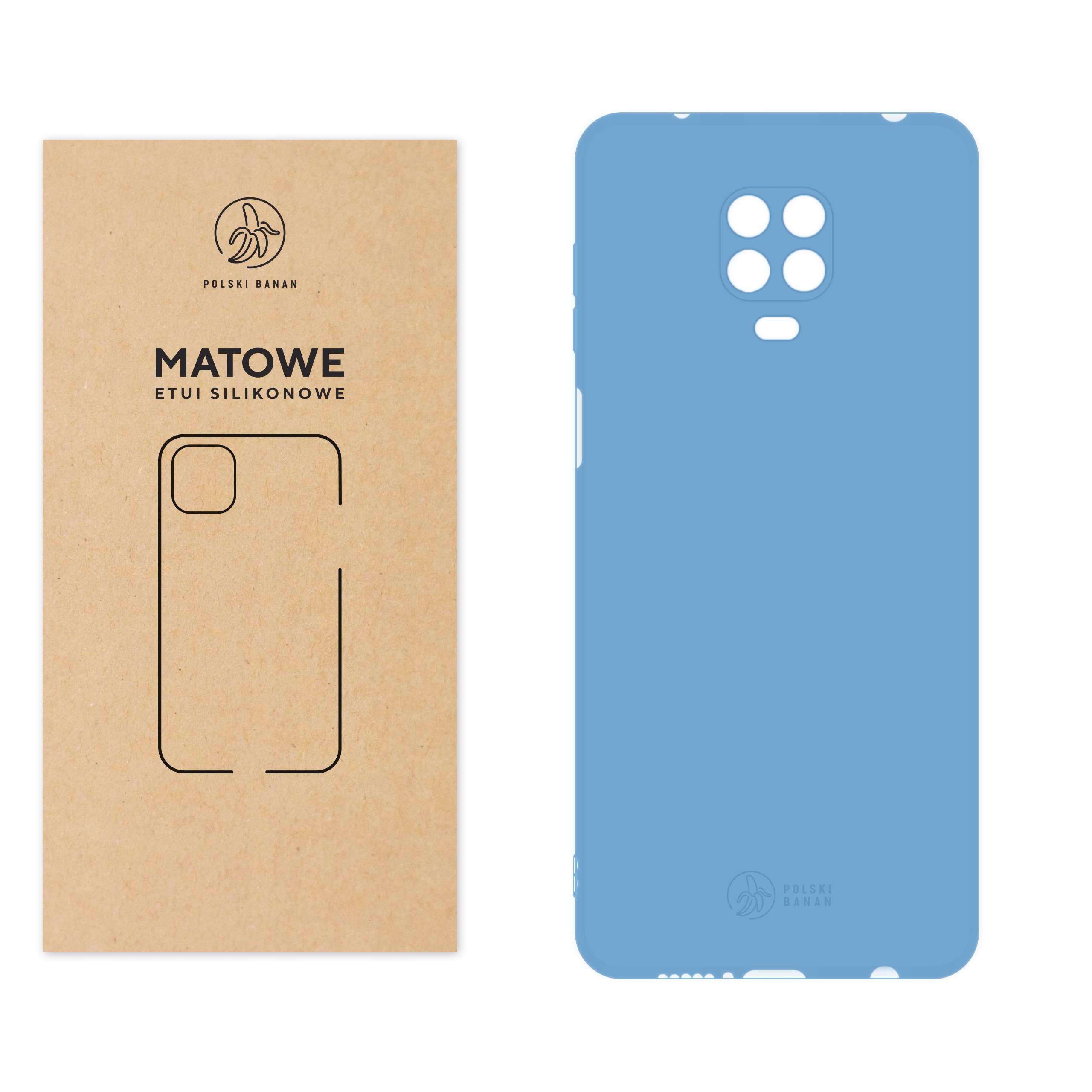 

Etui Matowe do Redmi Note 9 Pro 9S błękitne