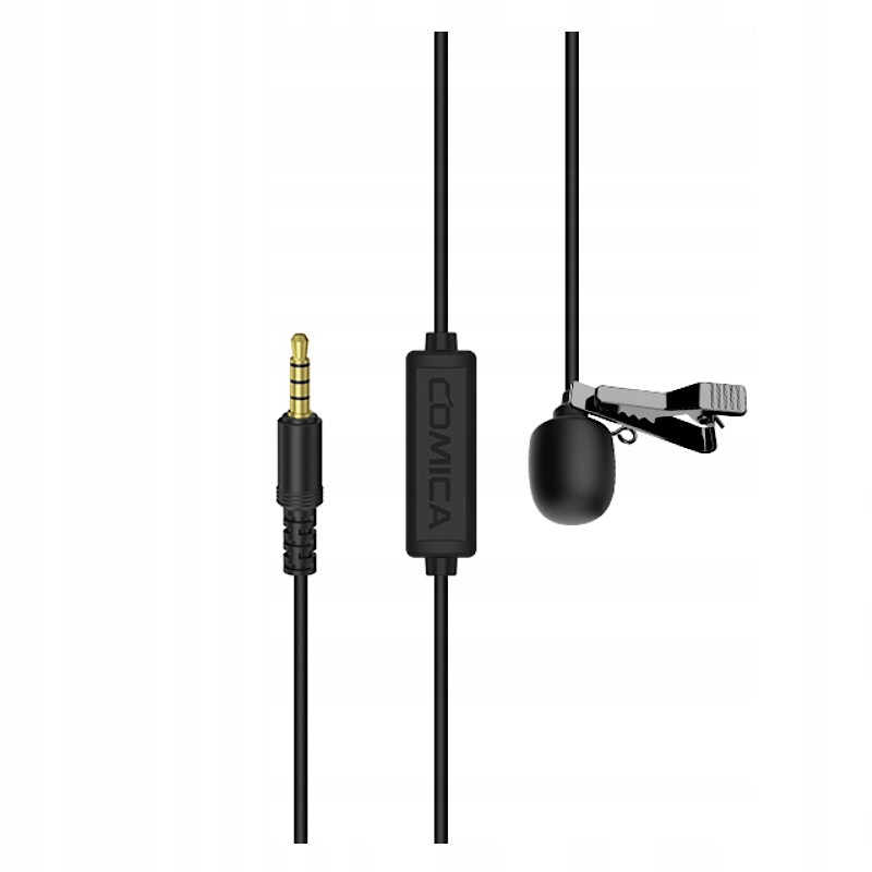 MIKROFON KRAWATOWY ZEWNĘTRZNY JACK 3,5mm KLIPS