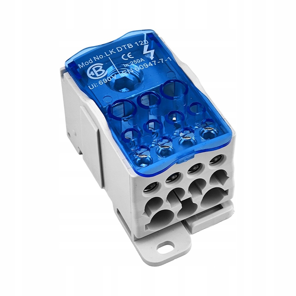 Distribuční blok Lk Dtb 120 rozvodný blok 12 svorek Elektro Becov