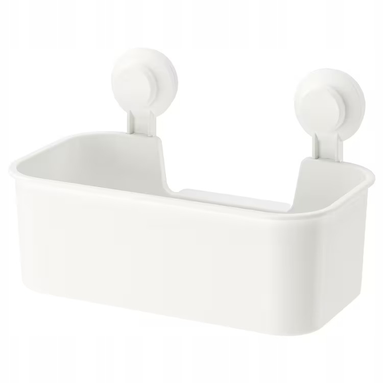 

Ikea Tisken Kosz Z Przyssawkami Biały