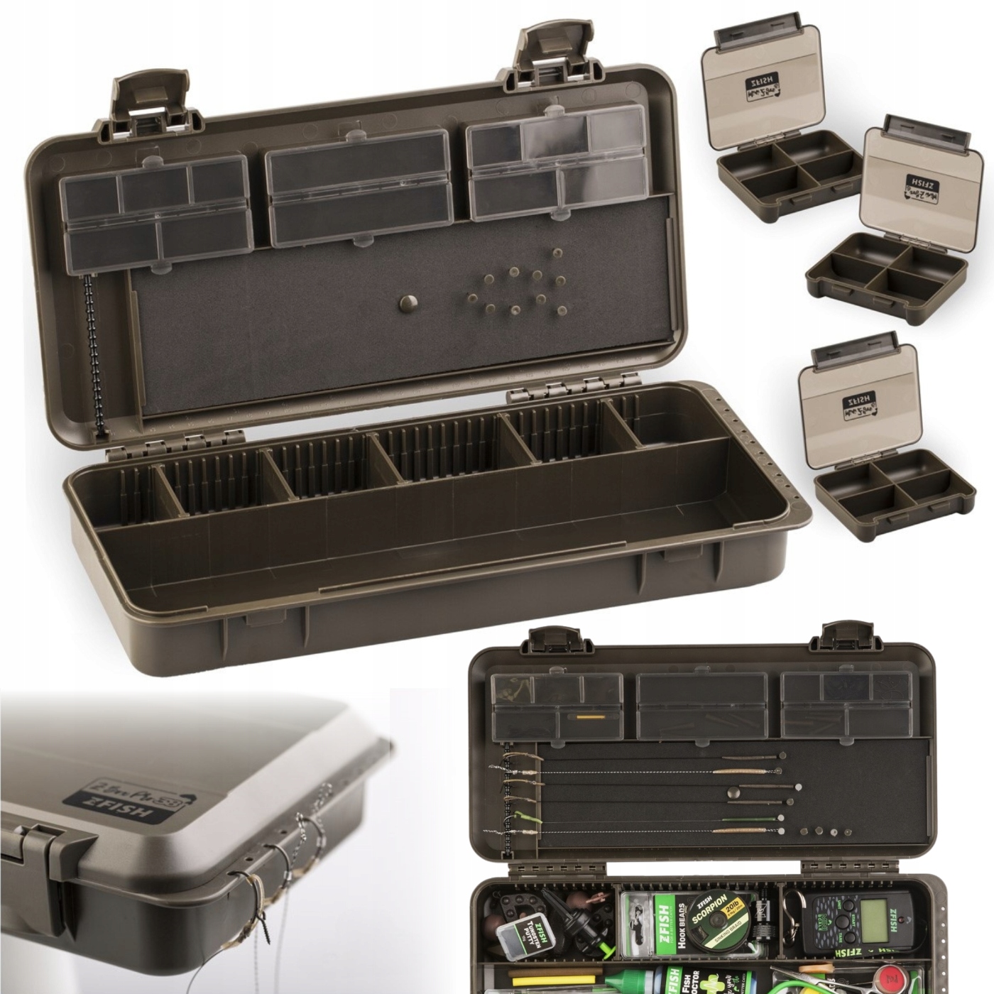 Krabička na návazce Rybářský organizér na kapry ZBox Pro 38 4v1
