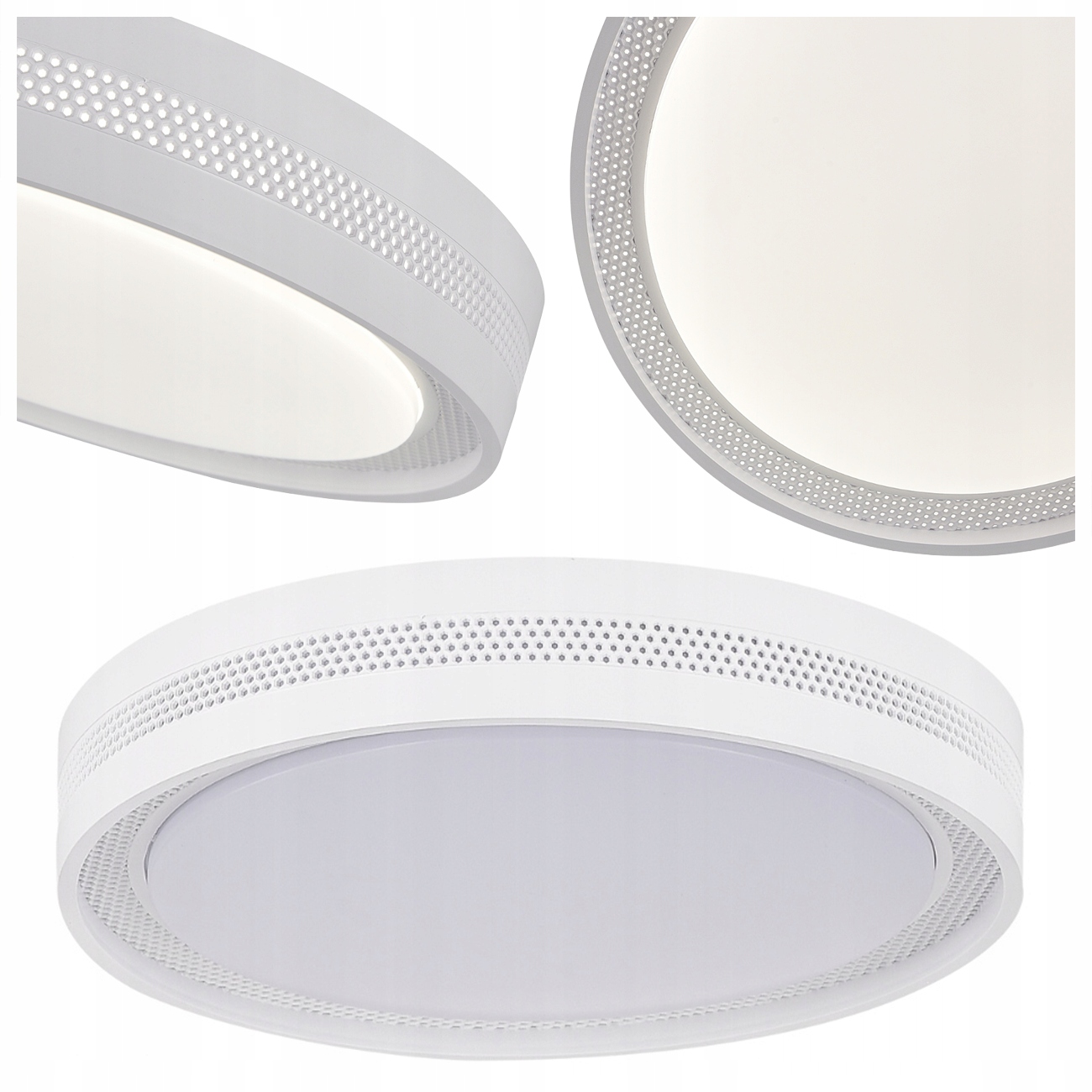 Stropné Svietidlo Stropná Lampa Ronda 40CM Biela Led 25W Variabilná Farba Svetla Cct