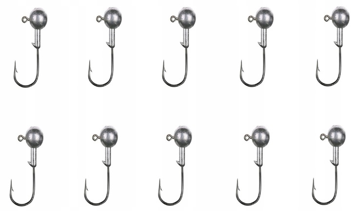 ZESTAW PRZYNĘT OKONIOWYCH 5,5 cm GŁÓWKI JIGOWE + PUDEŁKO Marka Miracle Fish