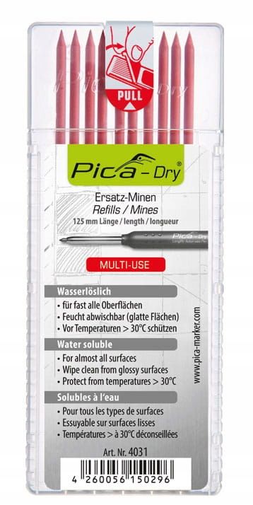 

Pica Dry Znacznik Wkład zapas czerwony 4031 10szt