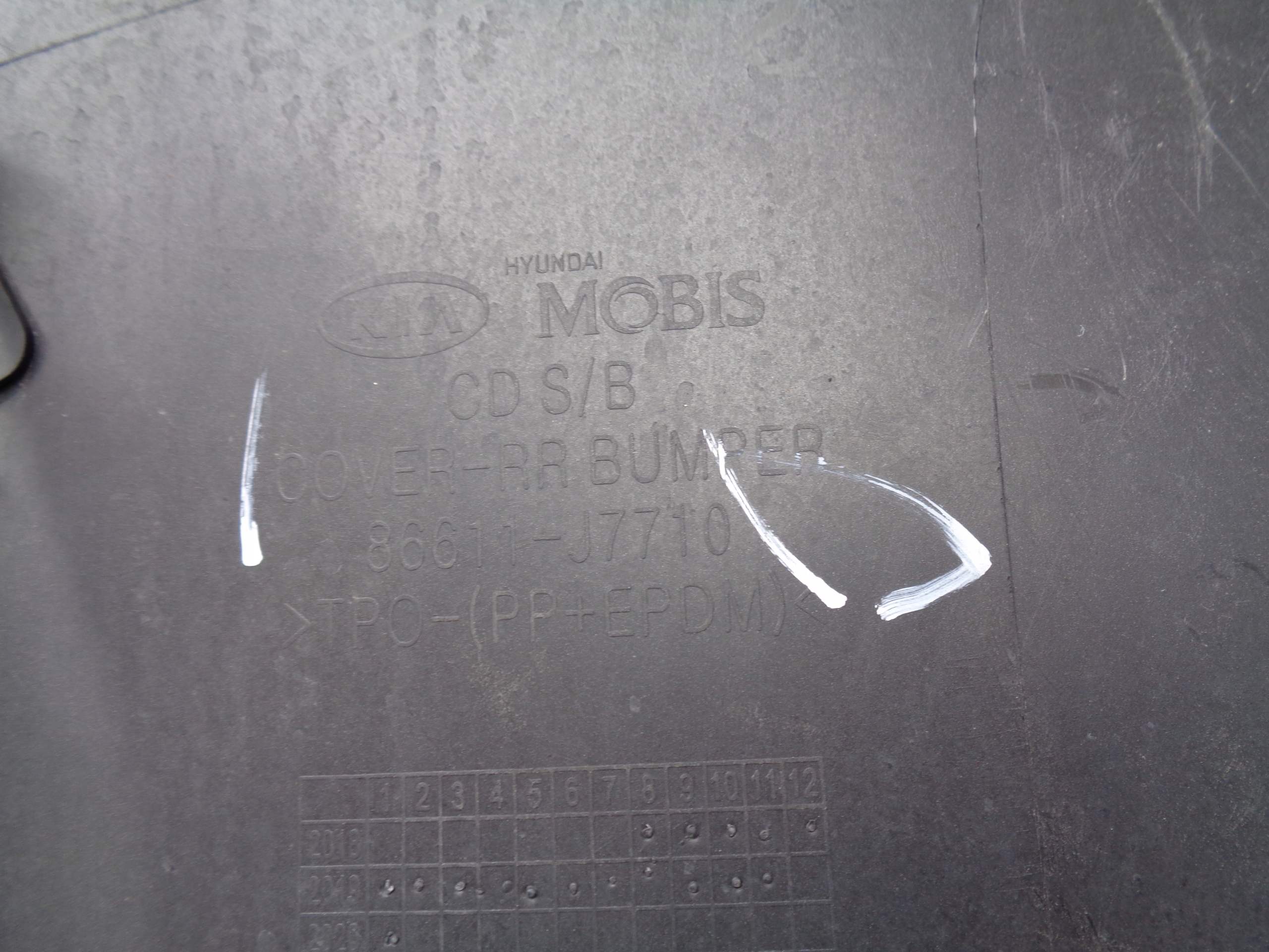 bumper rear KIA PROCEED III 18- NR 46032