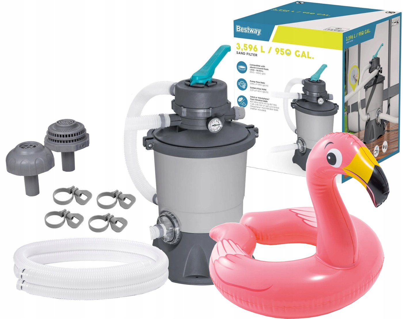 Bestway 58515 Písková pumpa 3596 l/h model 2025r Plavecké kolo