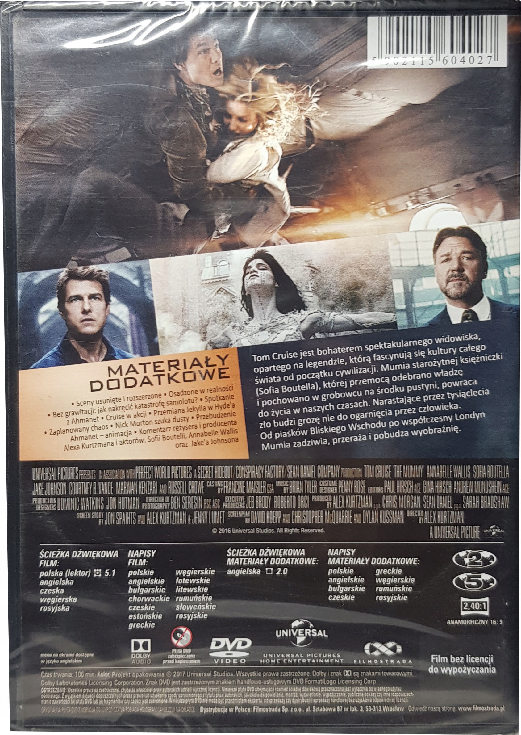 Kolekcja mumii / król skorpion płyta DVD Stan opakowania oryginalne