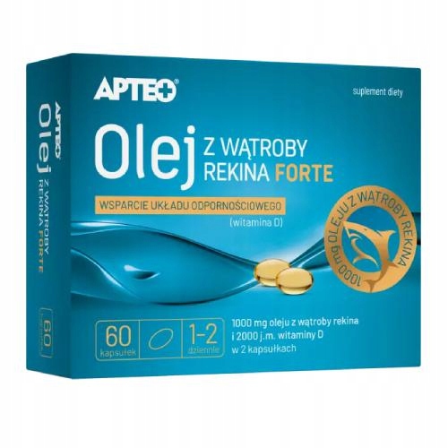 

Olej z wątroby rekina Forte Apteo, 60 kapsułek