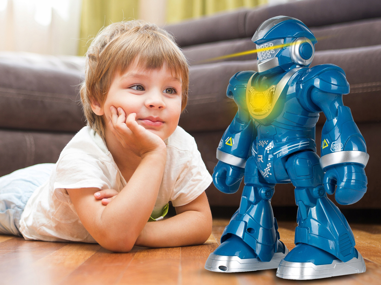 Zdalnie Sterowany ROBOT Na Pilota Chodzi TAŃCZY INTERAKTYWNY ŚWIECI ŚPIEWA Zasilanie bateryjne