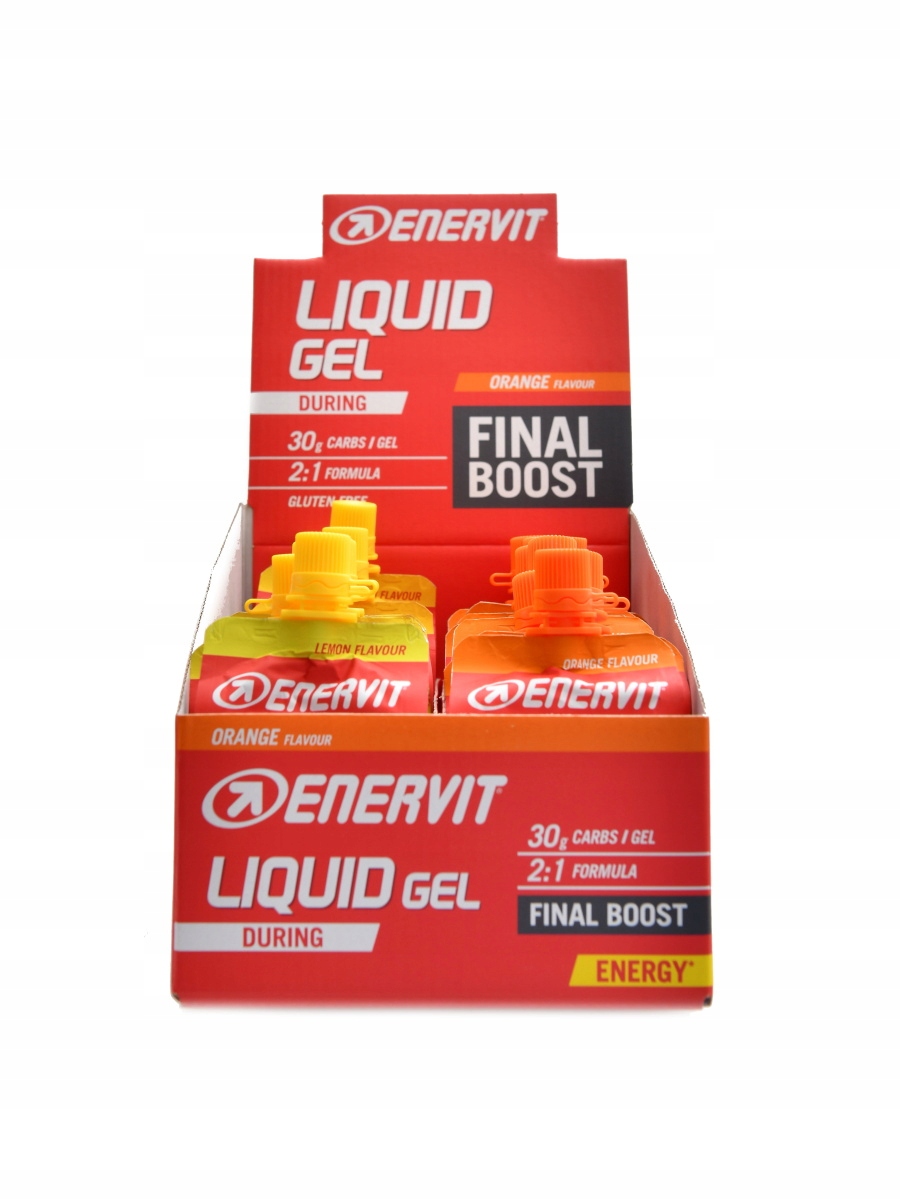 Enervit liquid gel 18 x 60ml economy pack mix citron a pomeranč