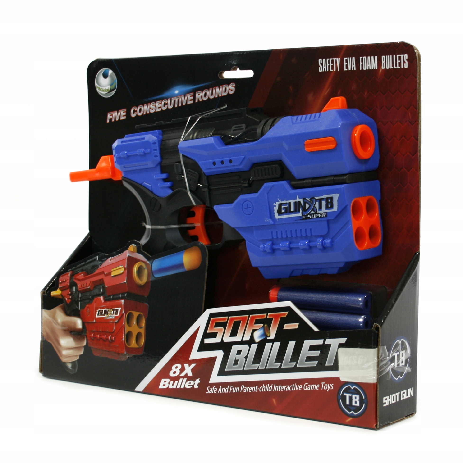 PISTOLET NA STRZAŁKI PIANKOWE NABOJE Różne Kolory