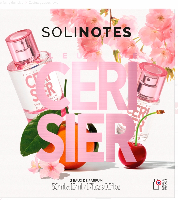 Zestaw Perfum Solinotes Cherry Blossom 50ML+15ML-EDP Dla Kobiet