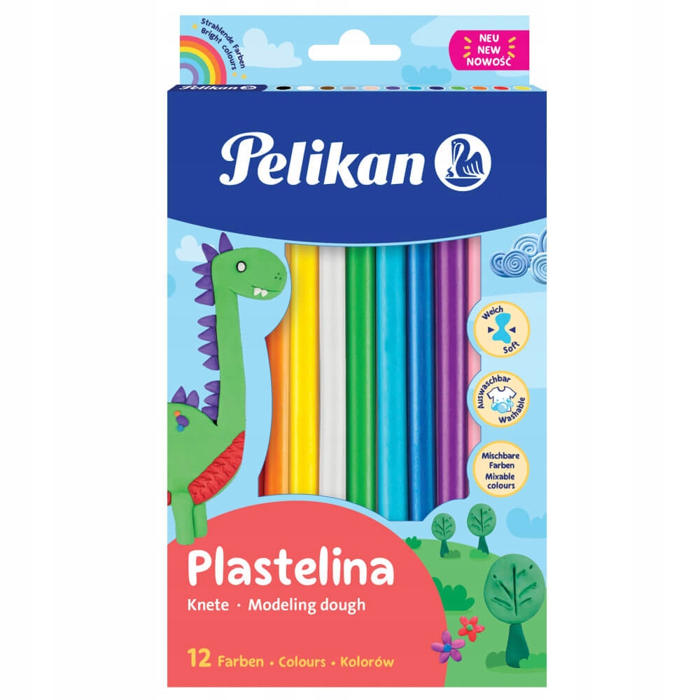 

Plastelina szkolna 9x170mm 200g Pelikan