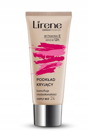 

Lirene Podkład Kryjący 24 Ciepły Beż 30ml