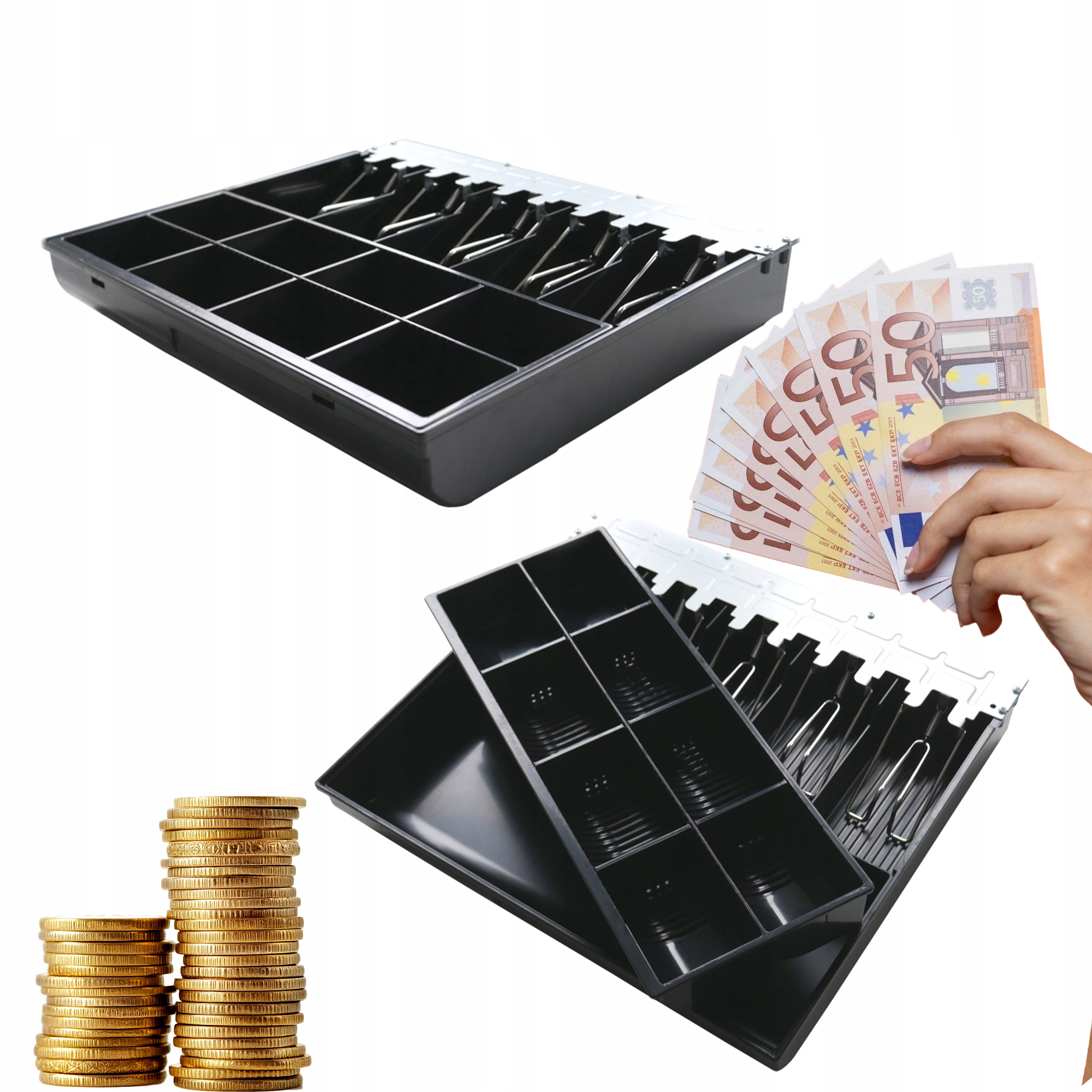 Organizér Na Bankovky A MINCE5 A 8 Přihrádek, Vložka Do Zásuvky HD-KR41
