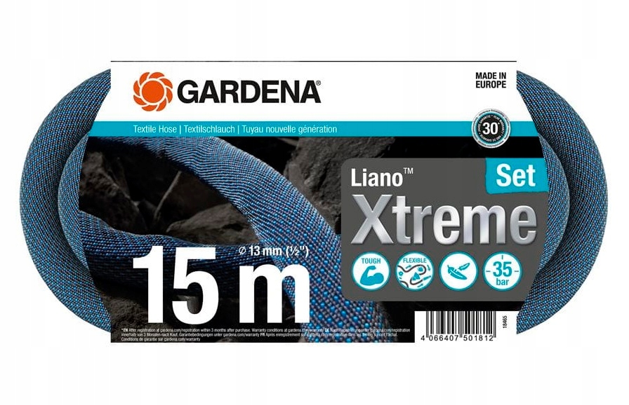 

Gardena Wąż ogrodowy Liano Xtreme 15 m zestaw