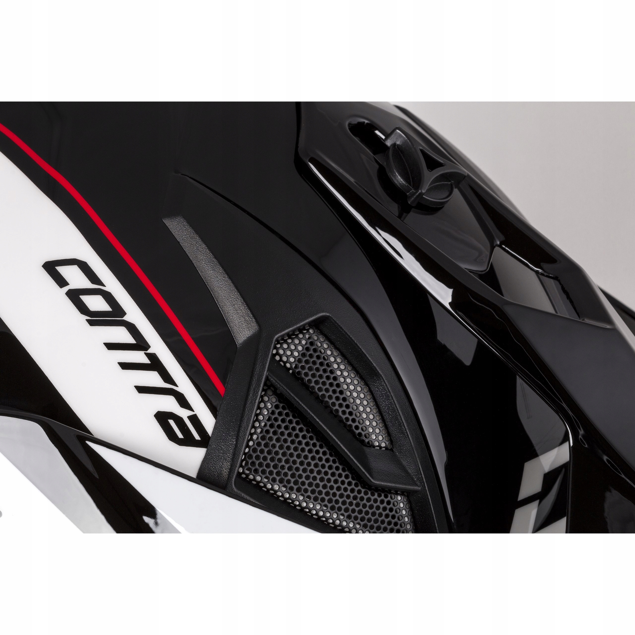 SOS CASSIDA KASK MOTOCYKLOWY CROSS WŁÓKNO SZKLANE Kolor biały czarny czerwony inny