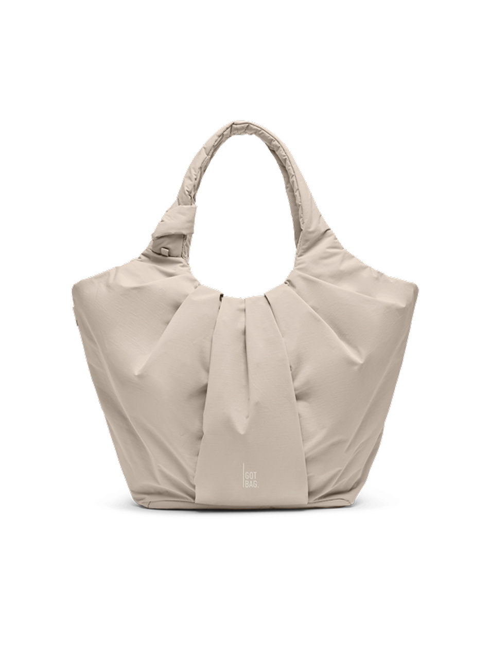 Dámská shopper taška Got Bag Pleat Tote Bag béžová 17 l s plisé