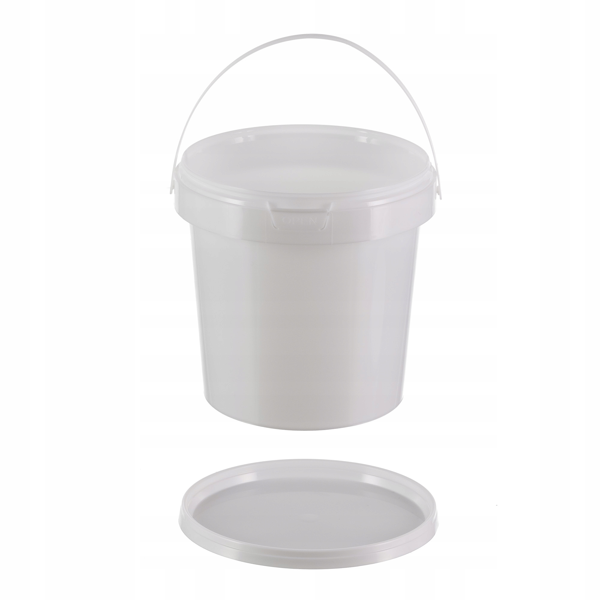 WIADRO WIADERKO PLASTIKOWE NA ŻYWNOŚĆ 1L Z POKRYWĄ I ATESTEM 10 szt EAN (GTIN) 5907623229007
