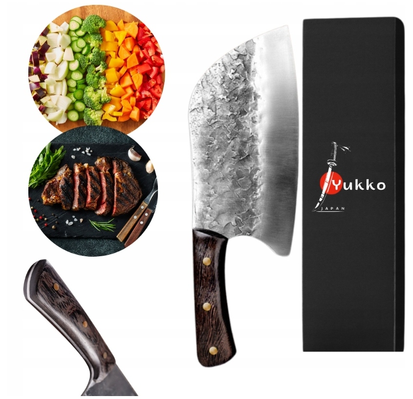 Ručně kovaný sekáček pro šéfkuchaře Profesionální Nůž Velmi ostrý