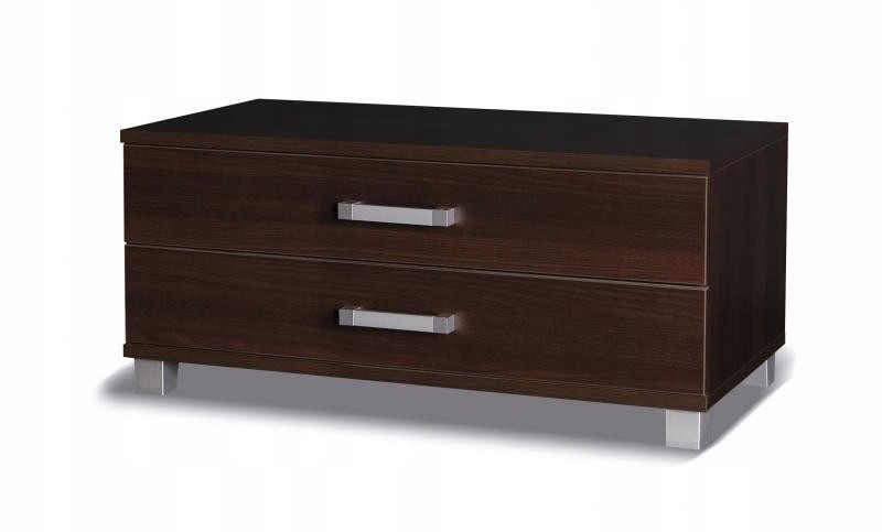 Szafka RTV 100 cm 2 szuflady kasztan wenge X6