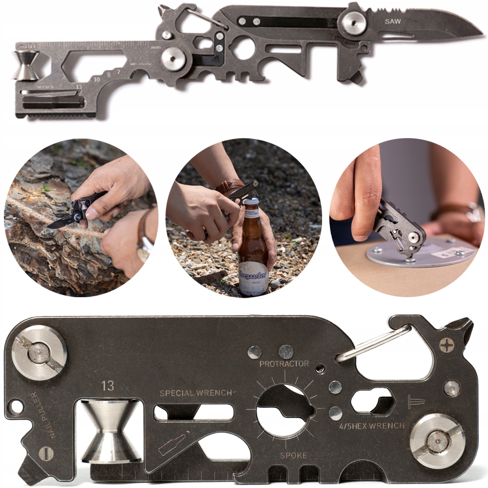 

Multitool Aerogogo Kieszonkowy scyzoryk klucze