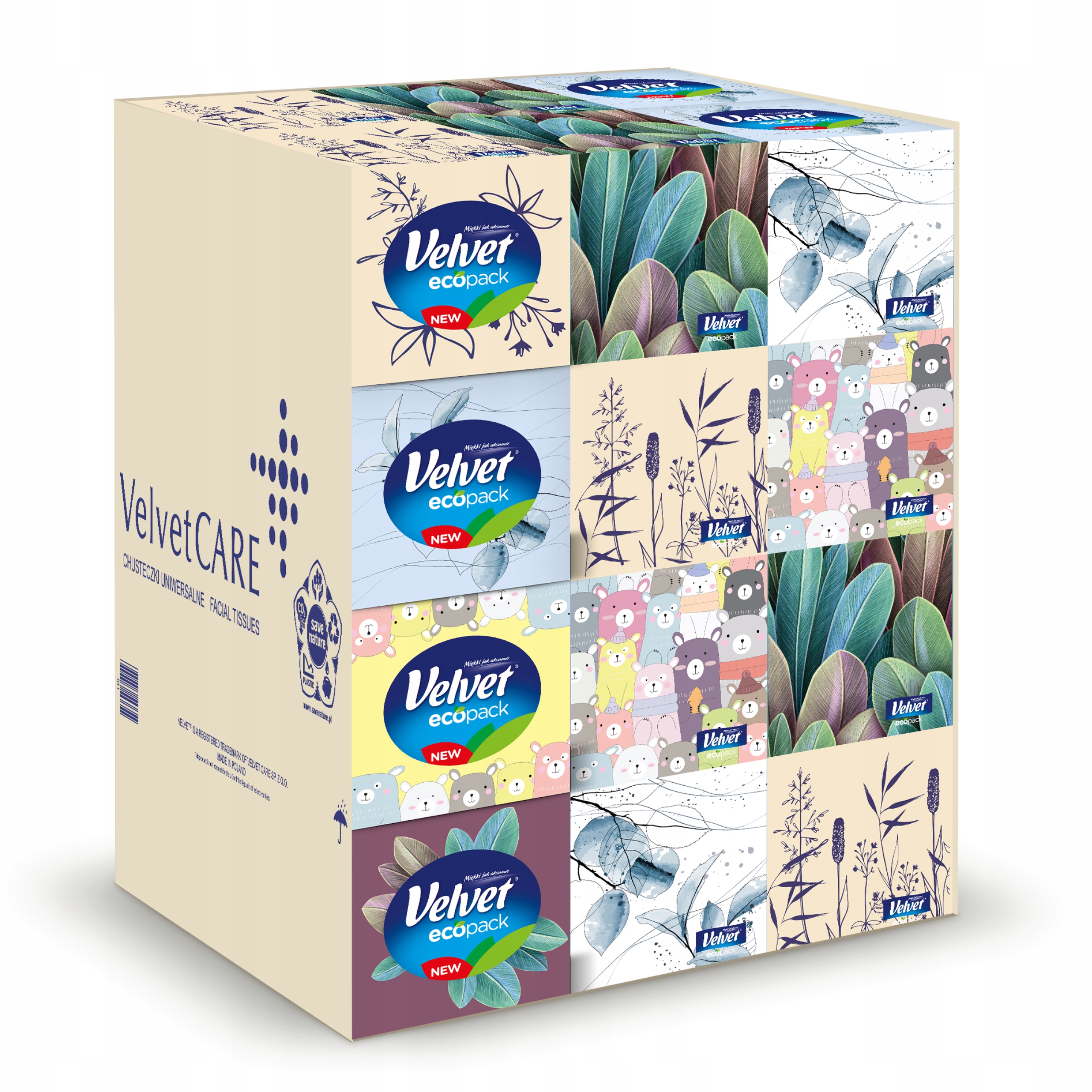 Velvet chusteczki Cube 24 opak.