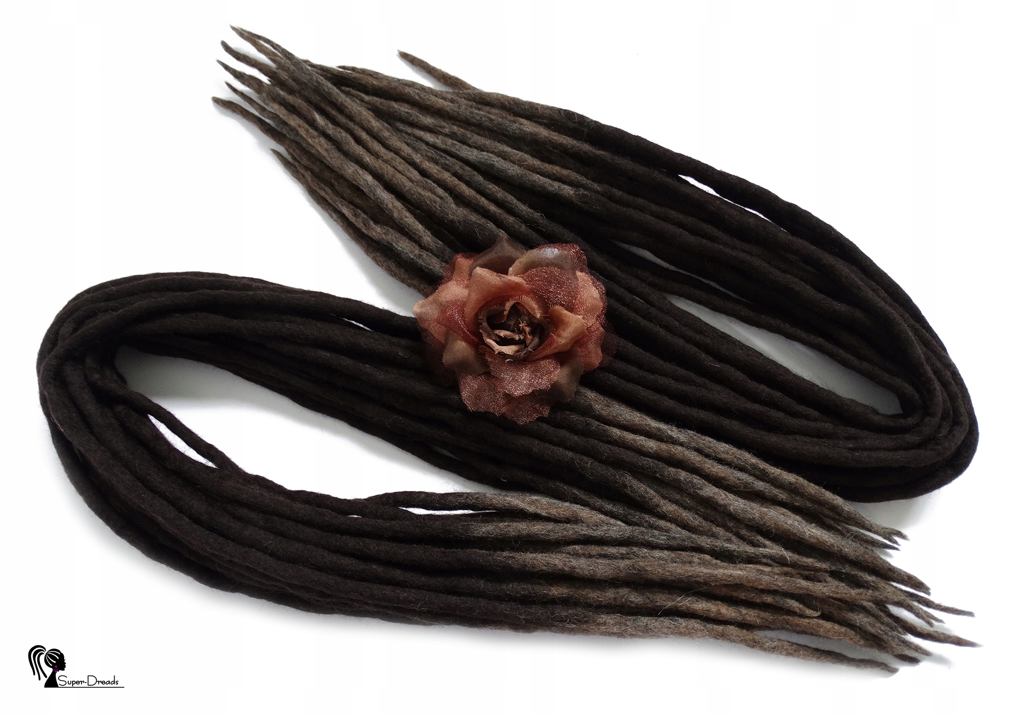 Vlněné pastelky Dredy, hnědé, Teplo Země, 10 kusů