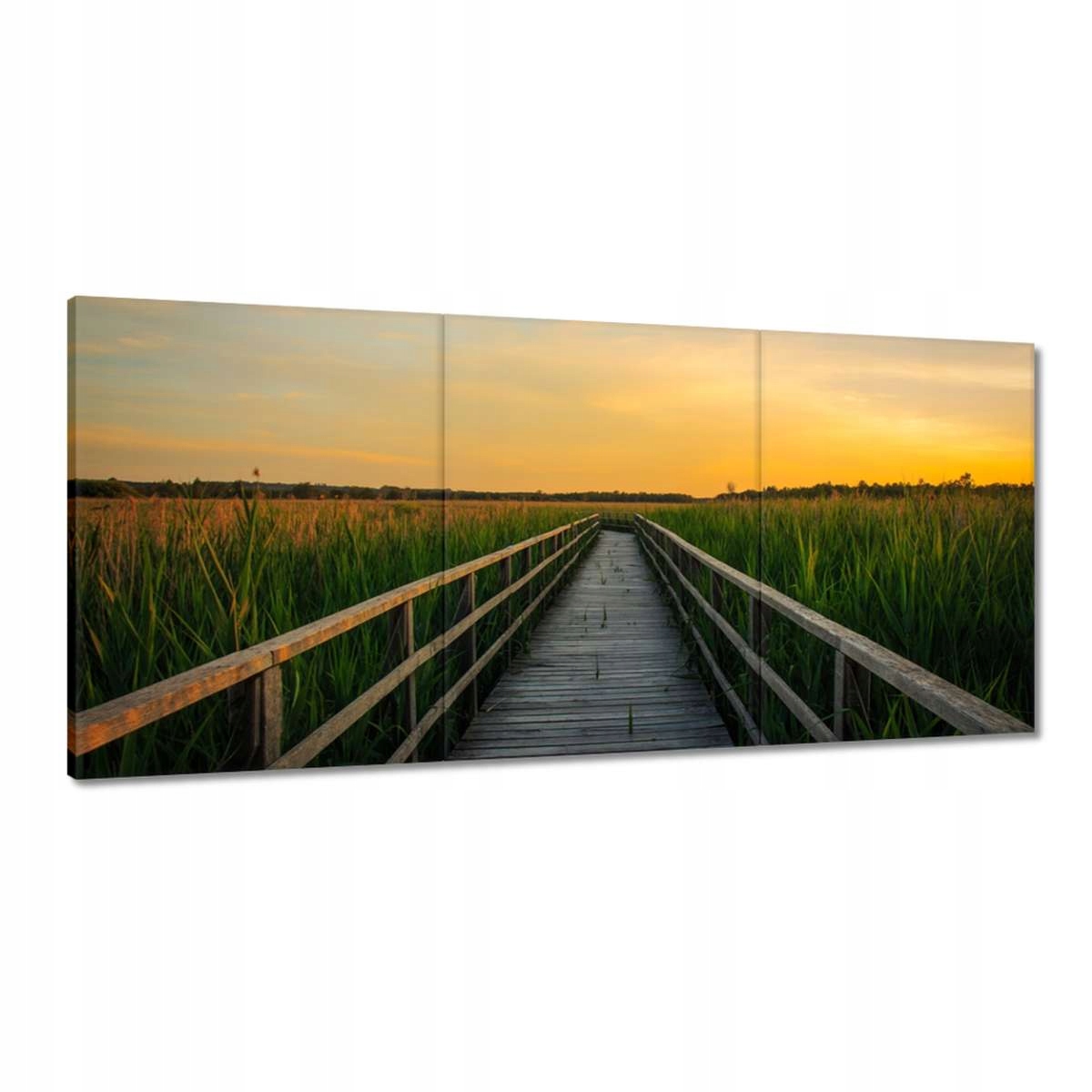 Obrazy 210x100 Krajina západ slnka