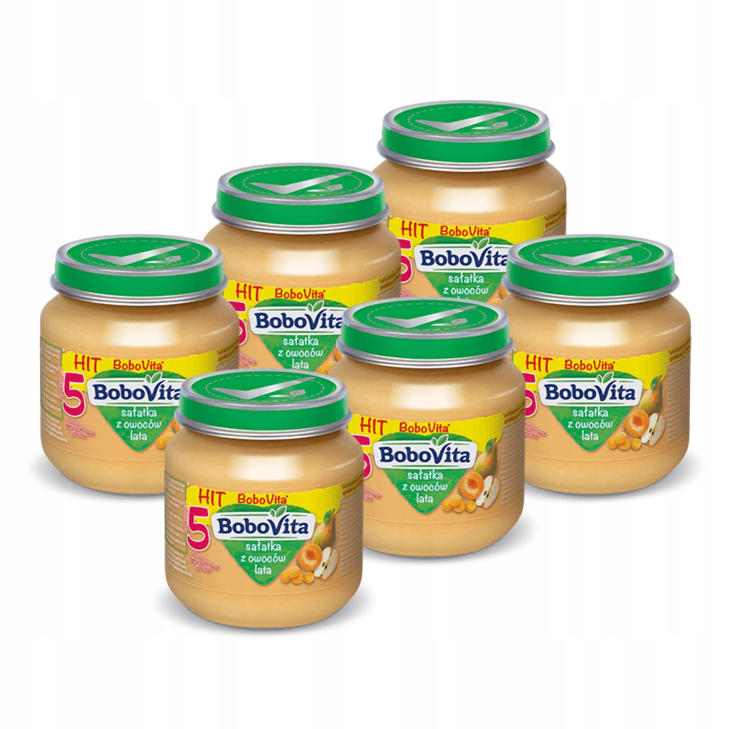 BoboVita Салат из фруктов летом НАБОР 6x125g