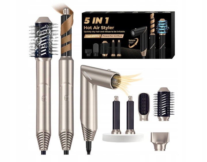 Suszarka Do Włosów Ukliss Airstyler 5 w 1 Zestaw Do Stylizacji Włosów