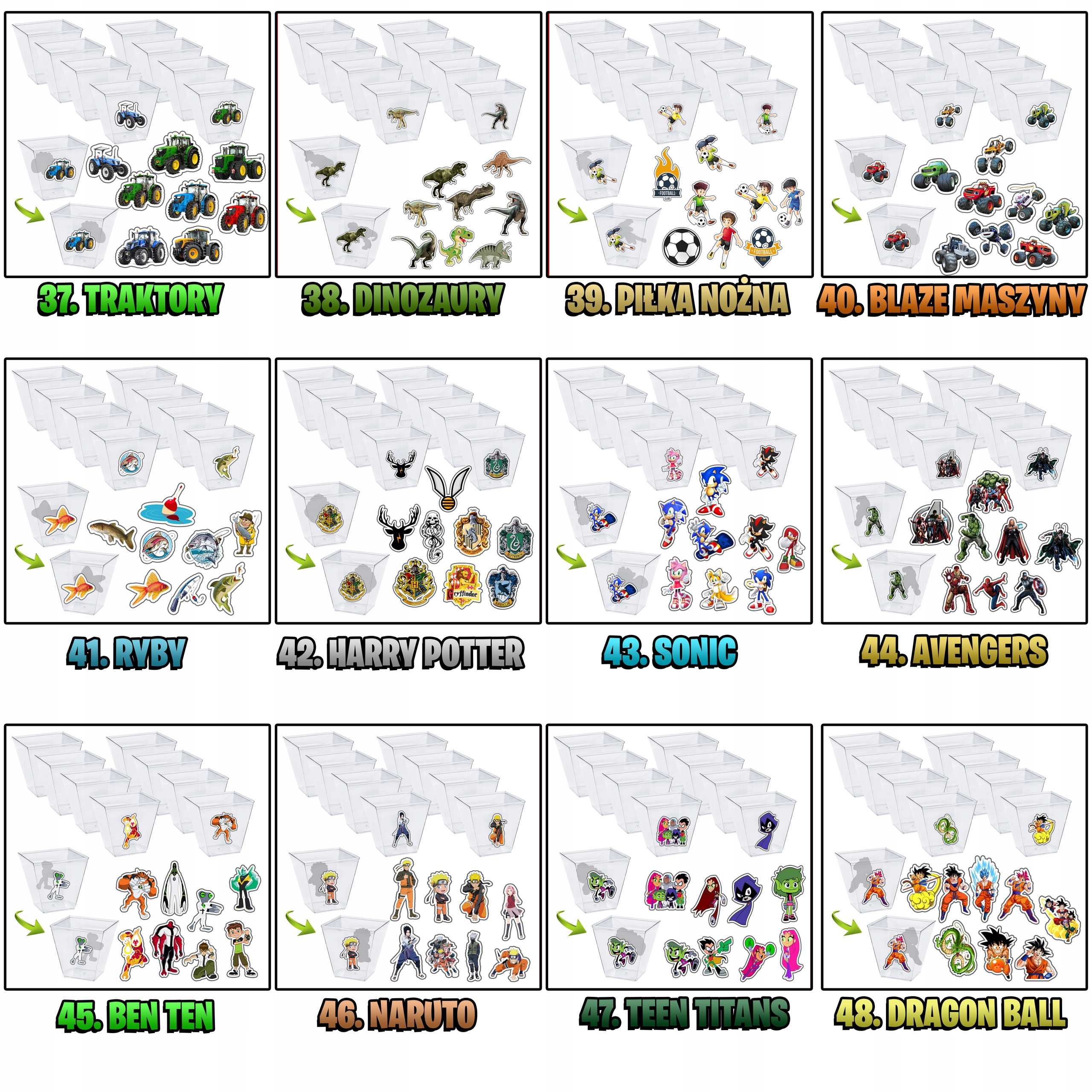 PUCHARKI NA DESER HOT WHEELS URODZINY IMPREZA 8x Materiał plastik