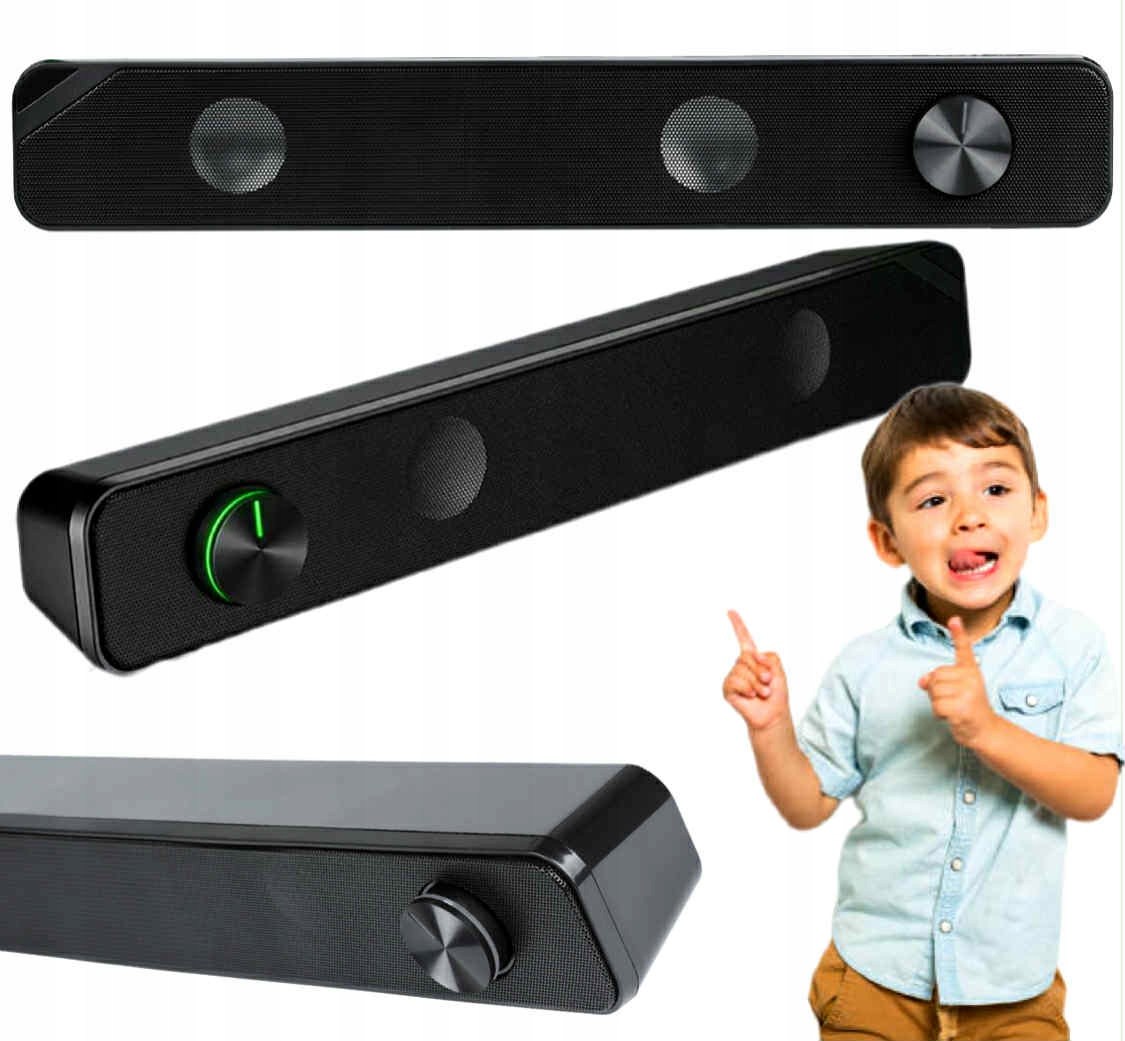 Soundbar Komputerowy Rgb kompaktowy głośnik do komputera idealny do gamingu
