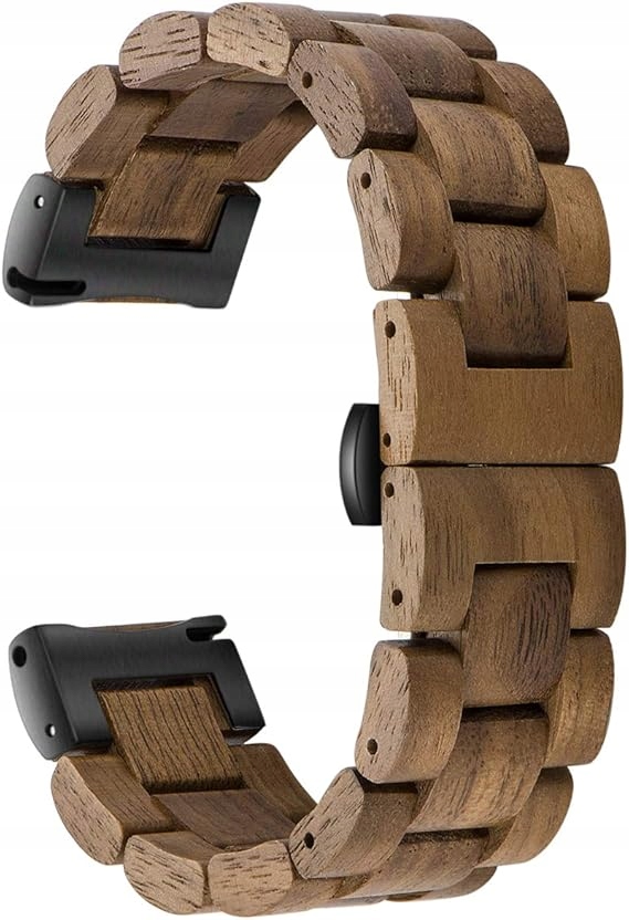 Řemínek k hodinkám Aiyiben Náramek k hodinkám z přírodního dřeva 24 mm