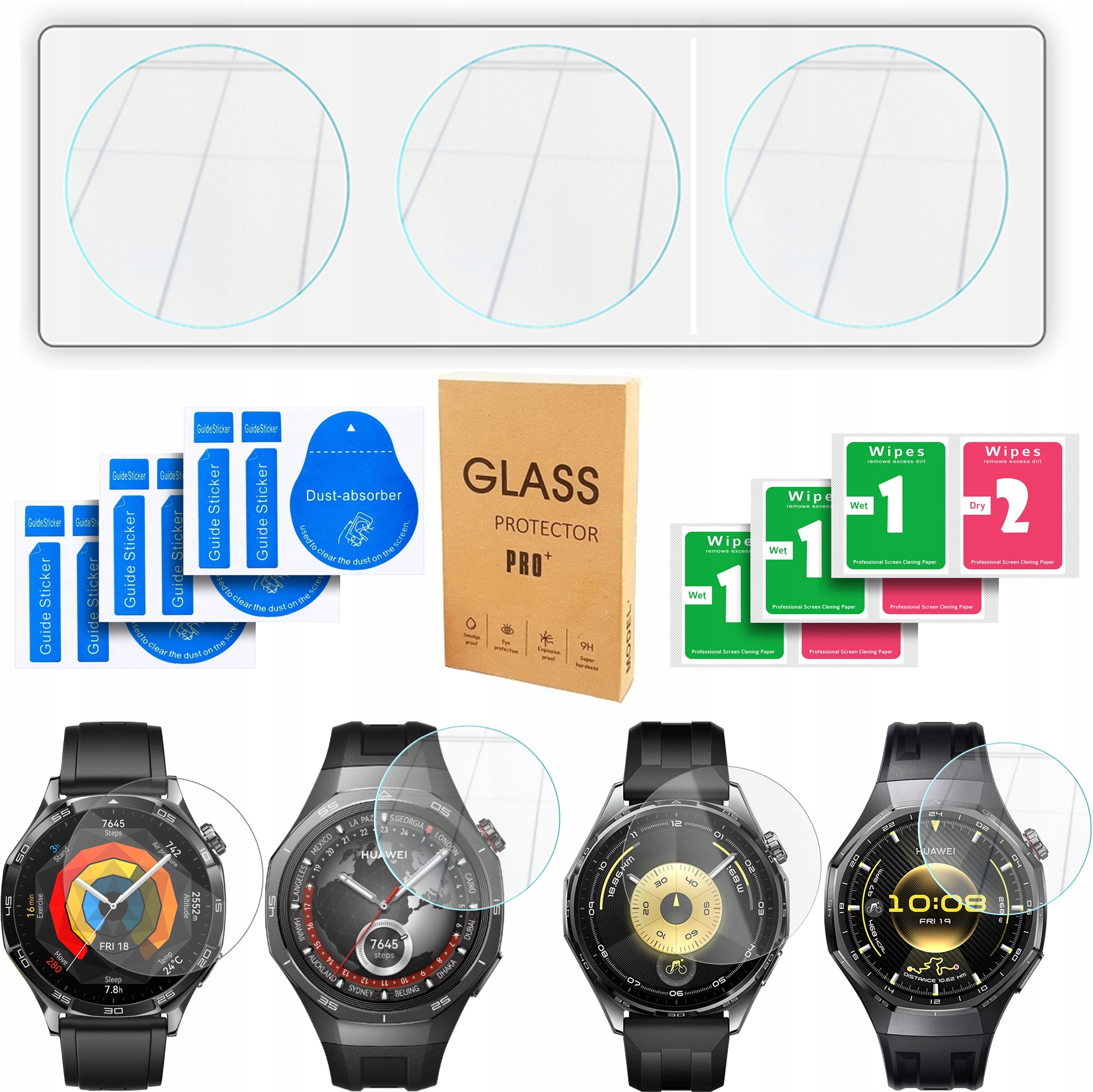 3x Szkło Hartowane Do Huawei Watch GT5 GT5 Pro 46mm GT6 GT6 Pro 46MM