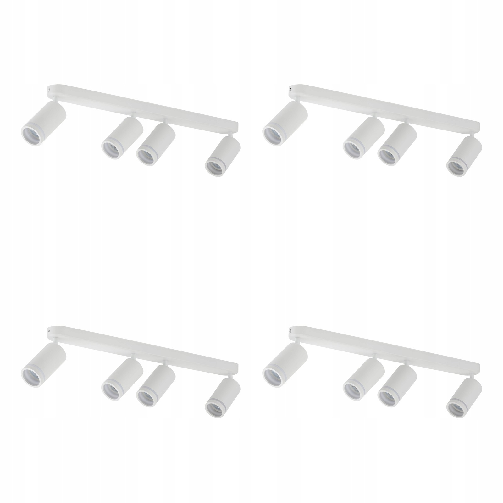 Tk Lighting Sada 4x Spot reflektorová lampa Bílá 4xGU10 Pohyblivá