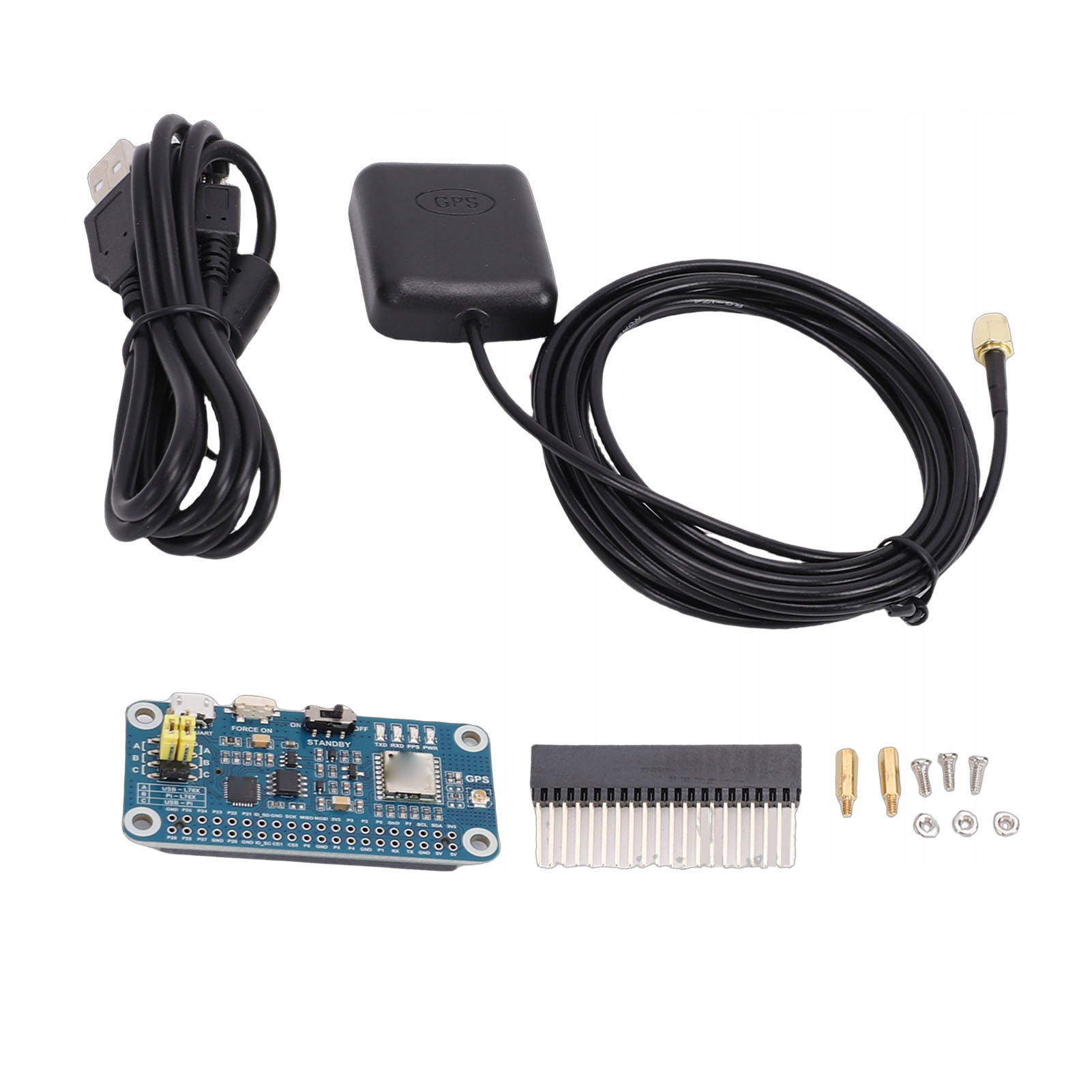 Karta rozszerzenia modułu Multi GNSS pasująca do RasPi 40PIN GPIO 2L