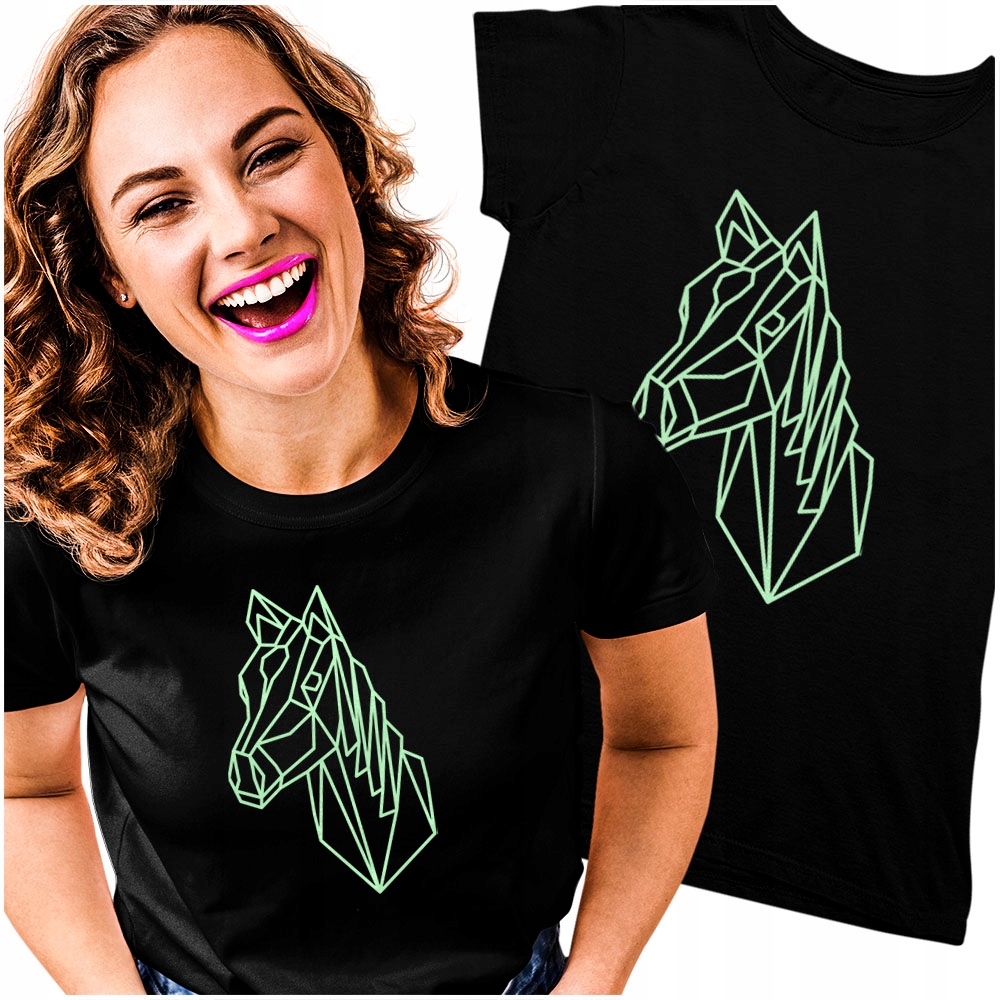 

Tshirt damski Konie Koń Stajnia Horse Koniami L