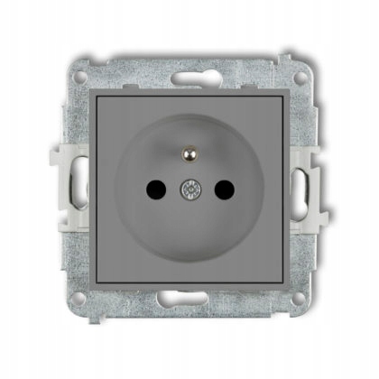 

Gniazdo pojedyncze z/u z przesł. szary mat Mini