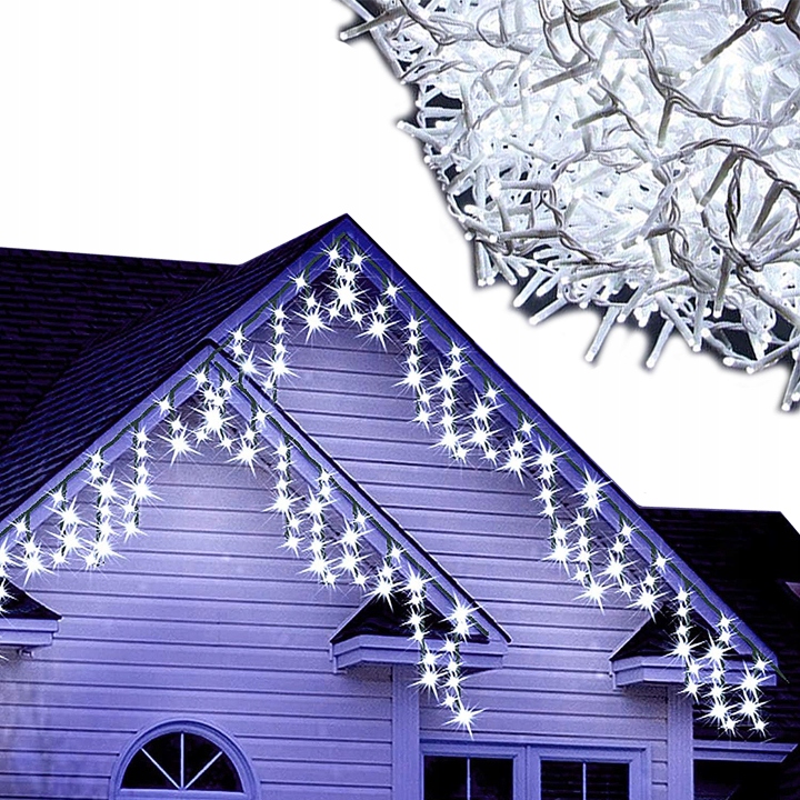 Rampouchy 500 Led Vánoční Osvětlení Na Stromeček Venkovní Vnitřní Bílá Studená