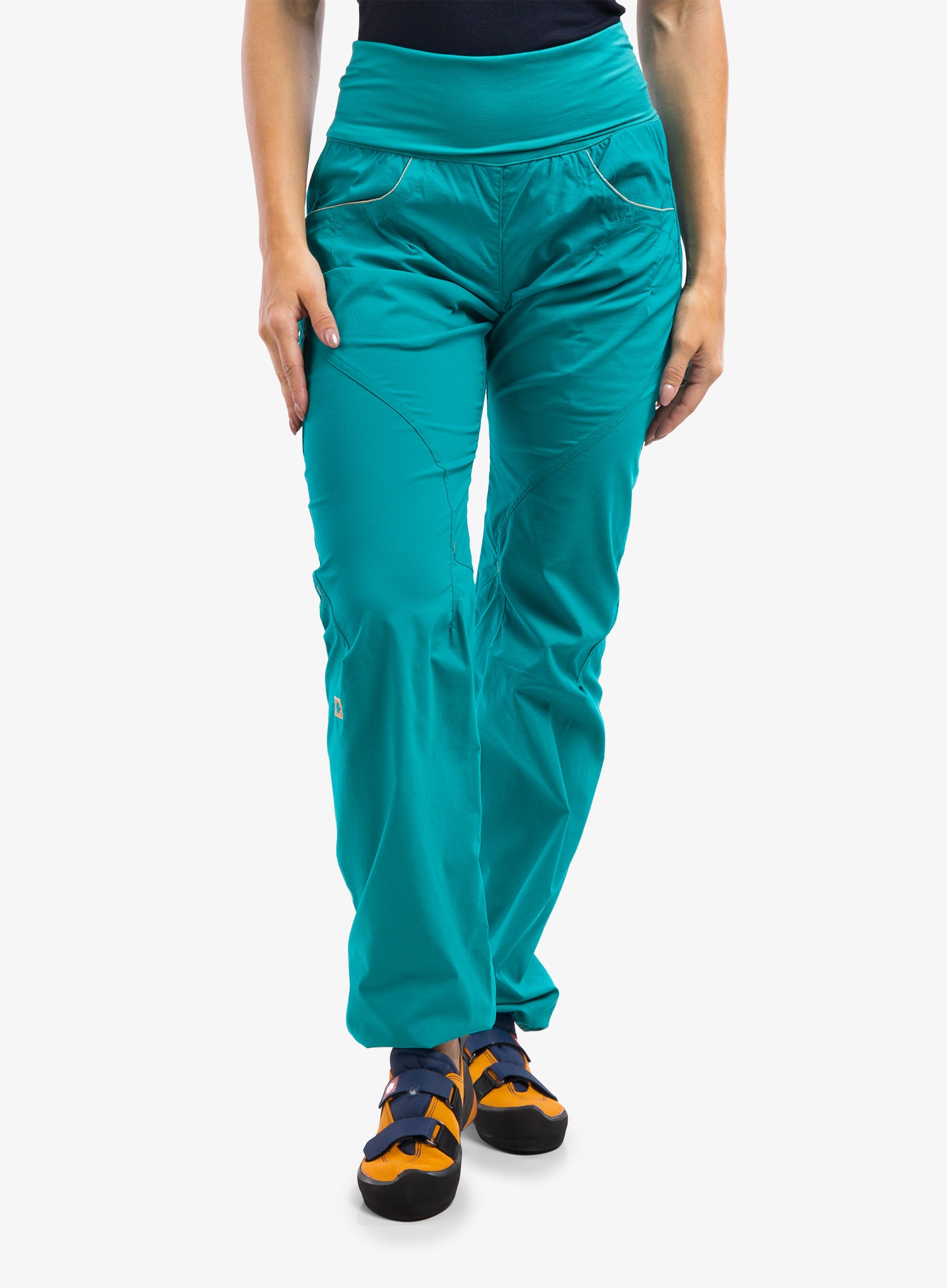 Spodnie wspinaczkowe damskie Ocun Noya Pants - blue deep peacock XL Kolor dominujący zielony