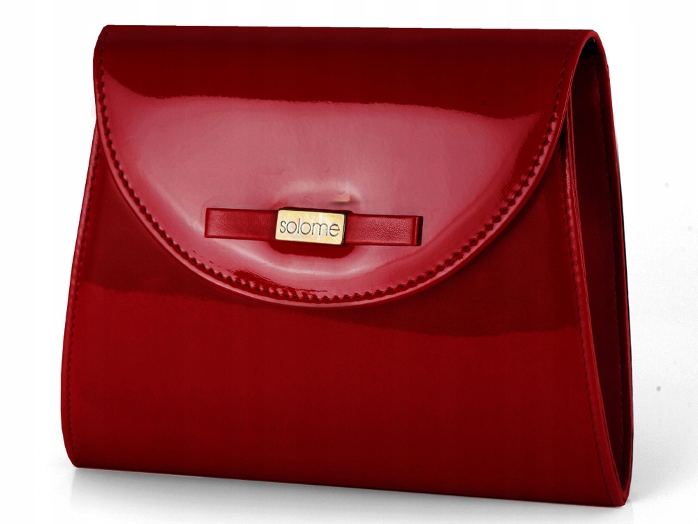 

Bordowa Kopertówka Torebka Damska Solome D5 Lakier