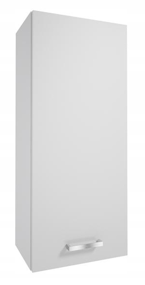 Koupelnová skříňka závěsná komoda úzká 71x30 cm bílý lesk pevná