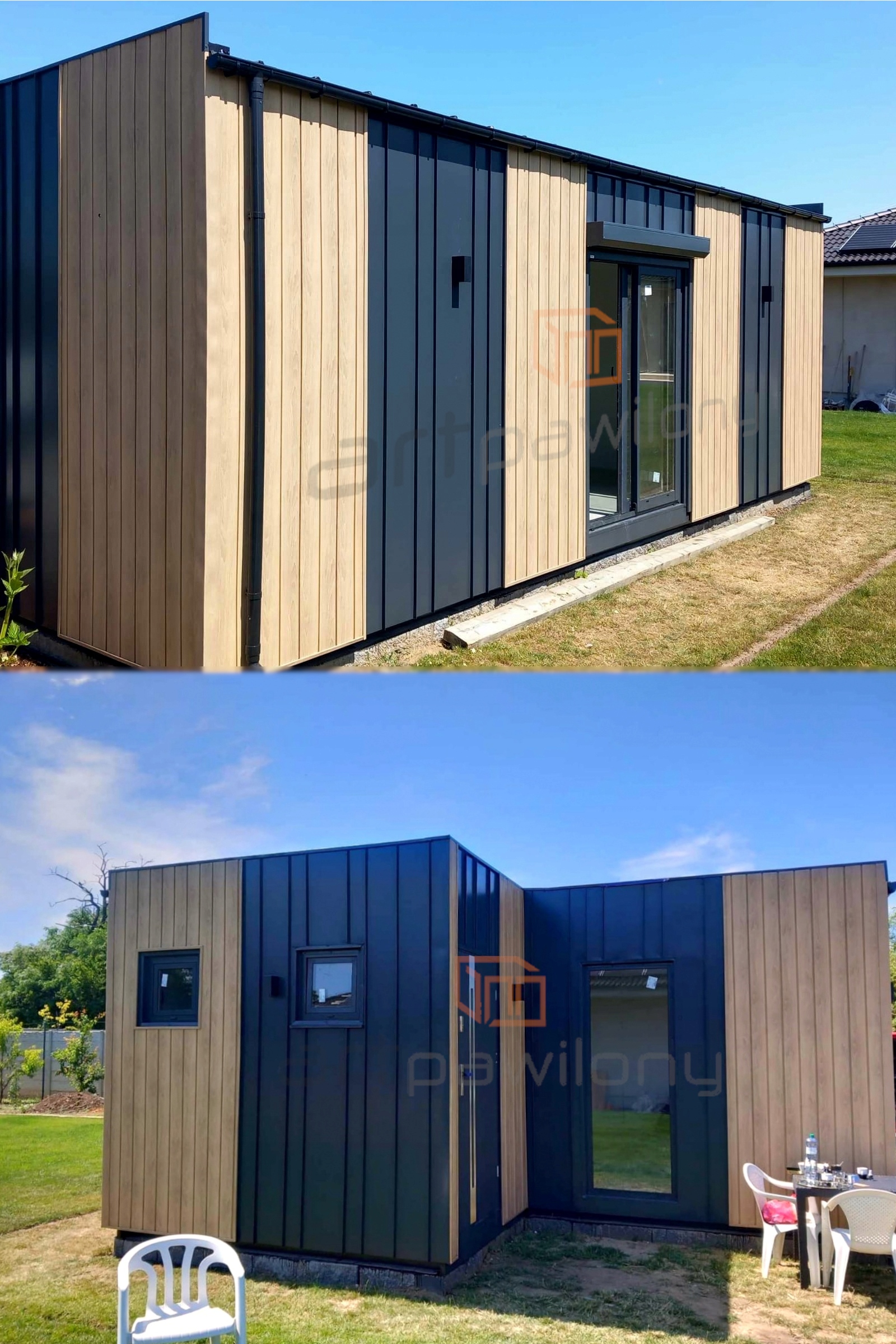 Kontener MIESZKALNY BIUROWY USŁUGOWY MODUŁOWY HANDLOWY Długość 8 m