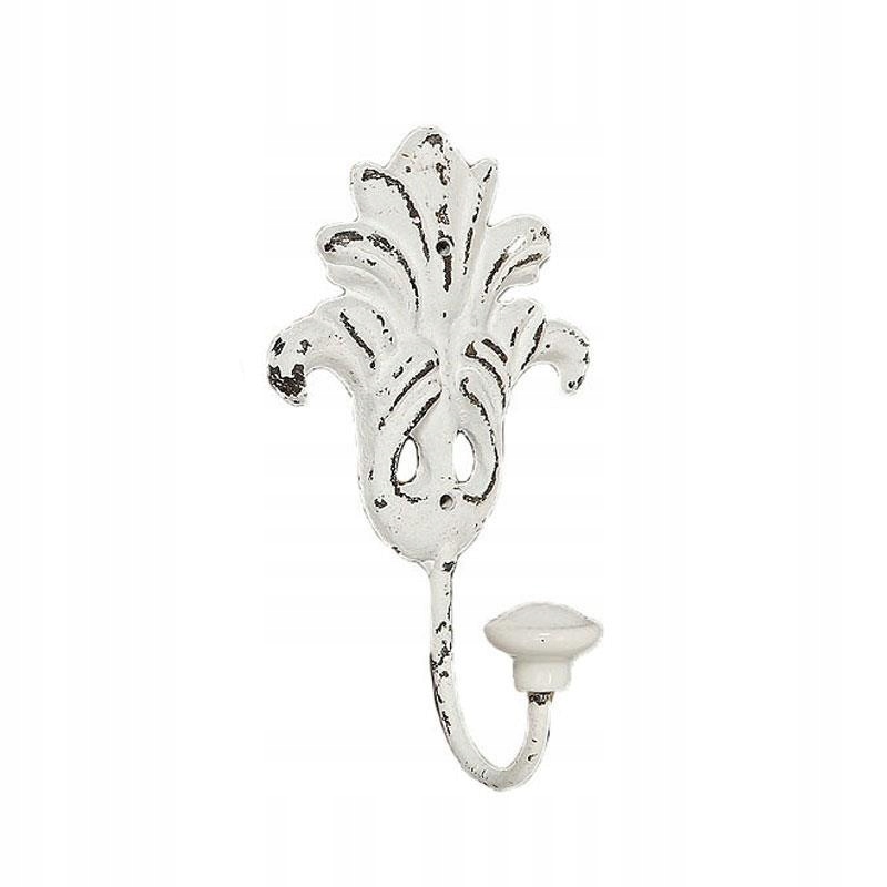 

biały wieszak ścienny przedpokój ozdoba