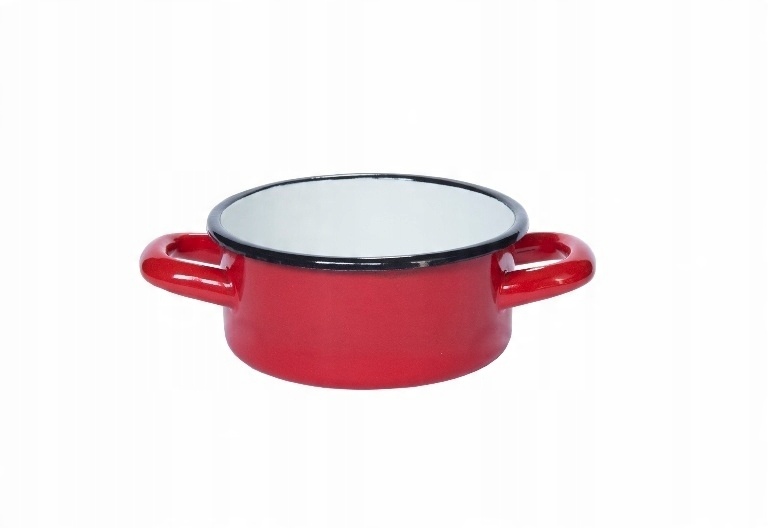 

Rondel Z Uchami Garnek Czerwony 18CM Emalia 413-18