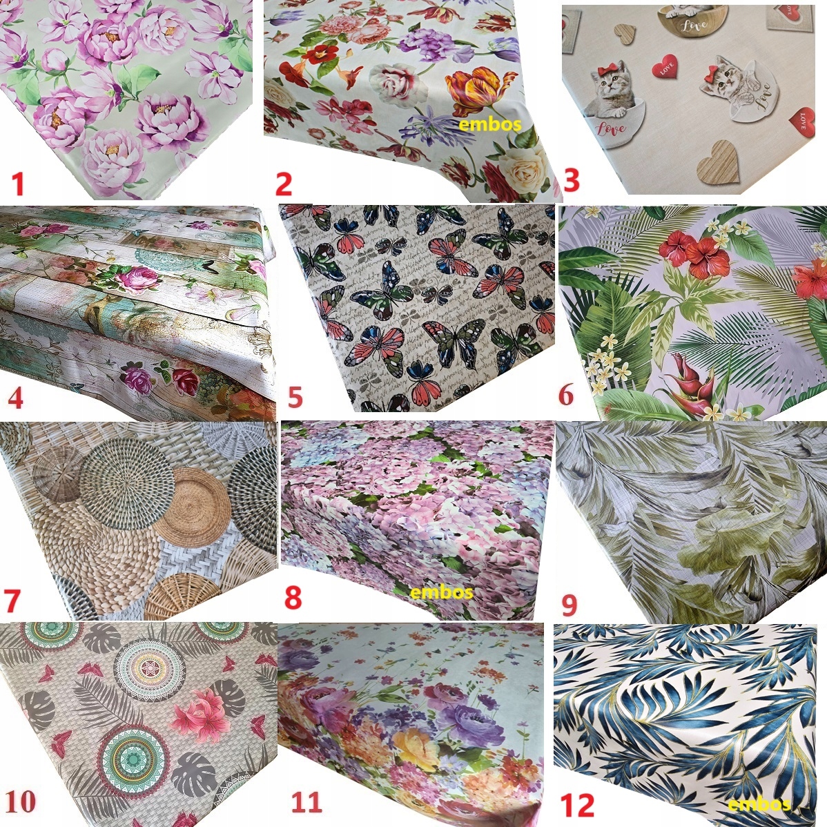 CERATA OBRUS DUŻY WYBÓR 156 WZORÓW 90x140 Marka inna