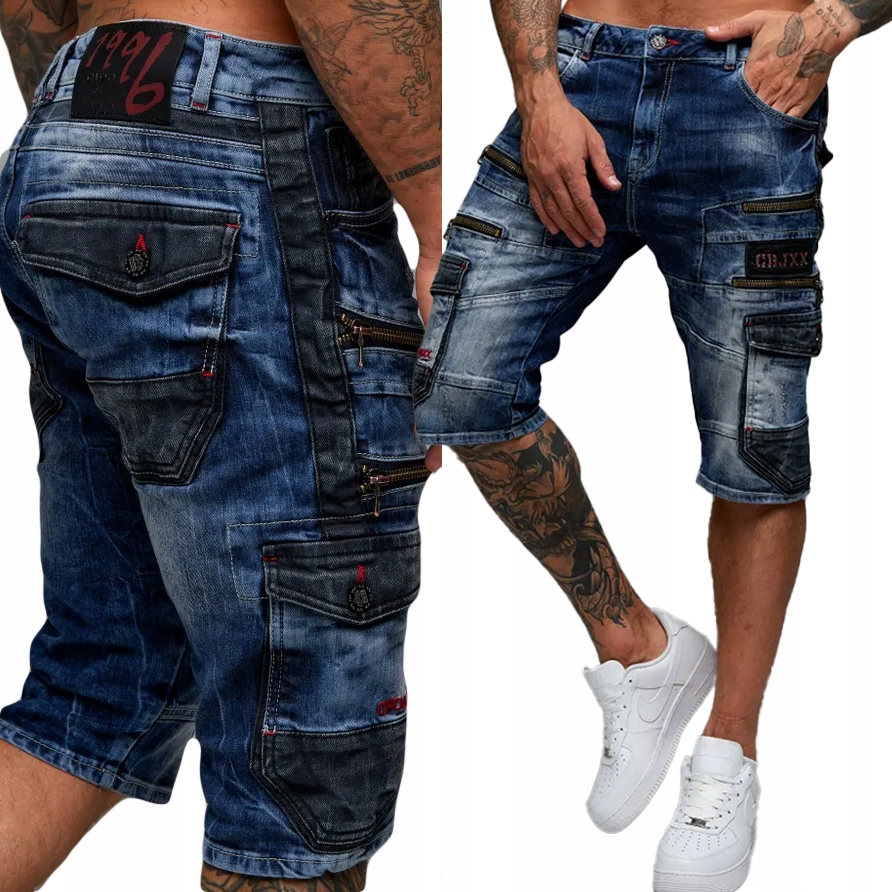 Kraťasy Cipo Baxx Džíny Kapsáče Zámky