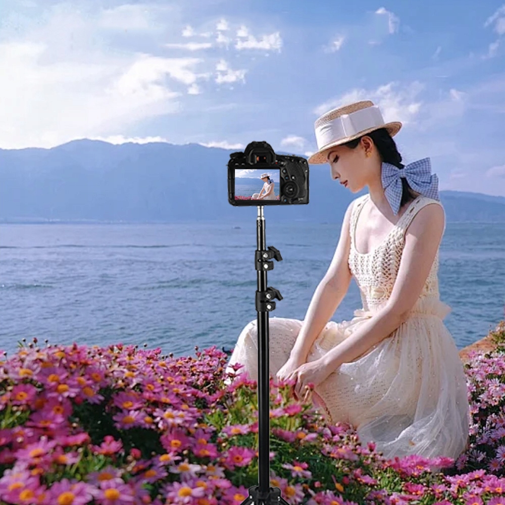 STATYW STOJAK STUDYJNY OŚWIETLENIOWY DO LAMP SOFTBOXU PIERŚCIENIOWEJ 200CM Maksymalny udźwig 3 kg