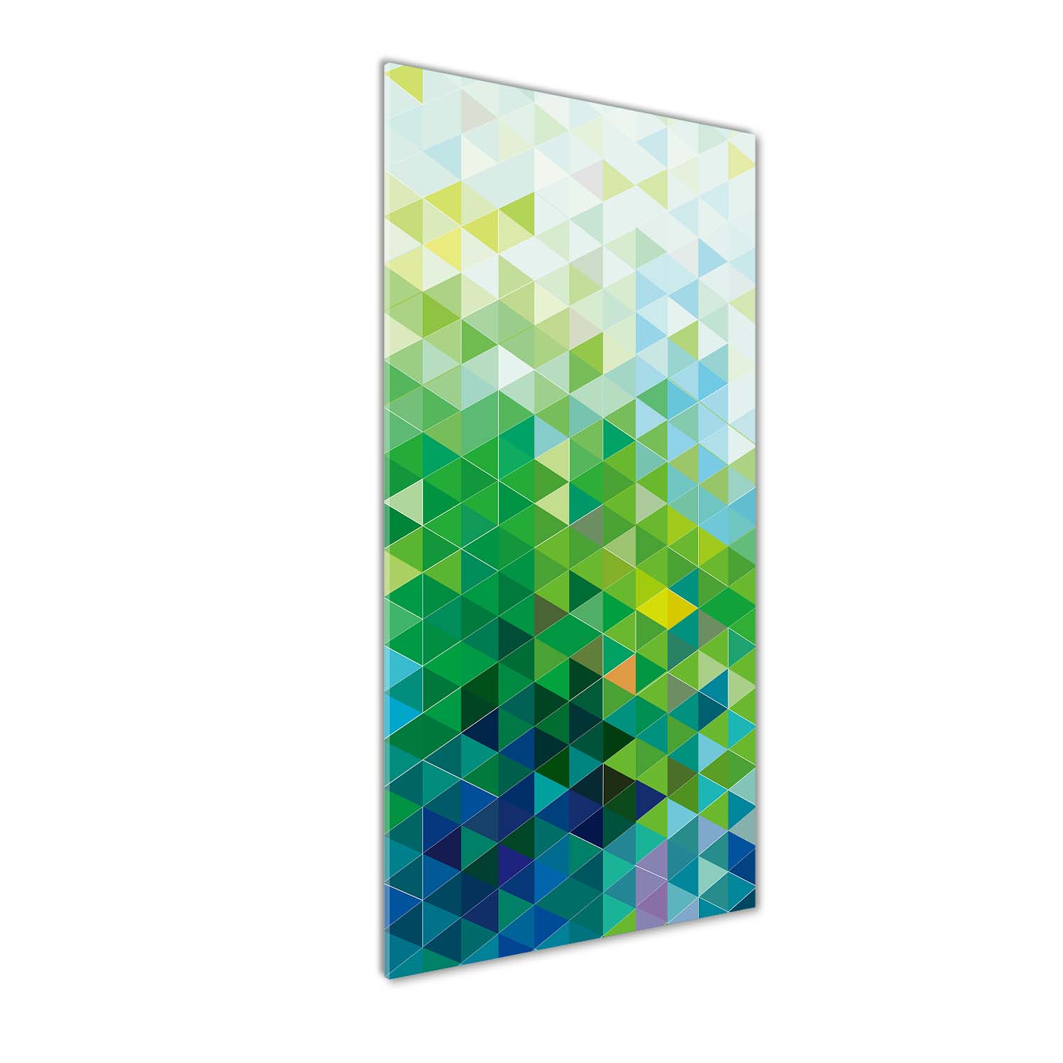 

Foto obraz na szkle Abstrakcja trójkąty 50x125 cm